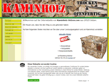 Tablet Screenshot of kaminholz-uelzen.com